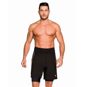 Pantaloneta con control de abdomen y bóxer interno