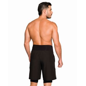 Pantaloneta con control de abdomen y bóxer interno