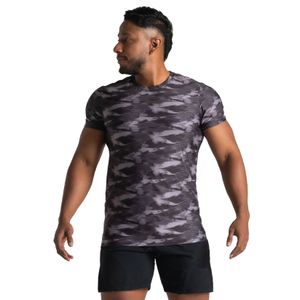 Camiseta deportiva masculina con fibras elásticas