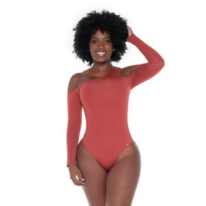 Body manga larga con control en abdomen y espalda